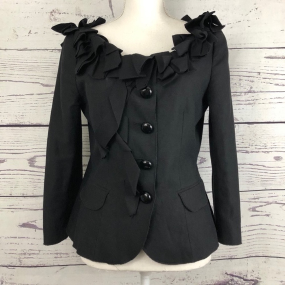 MOSCHINO Italian Vintage Linen Flapper Jacket